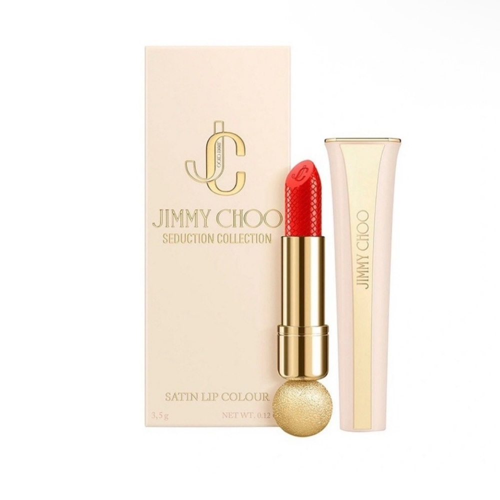 Jimmy Choo Seduction Collection Satin Lipstick - 004 Coral Kiss - Sealed Box $68